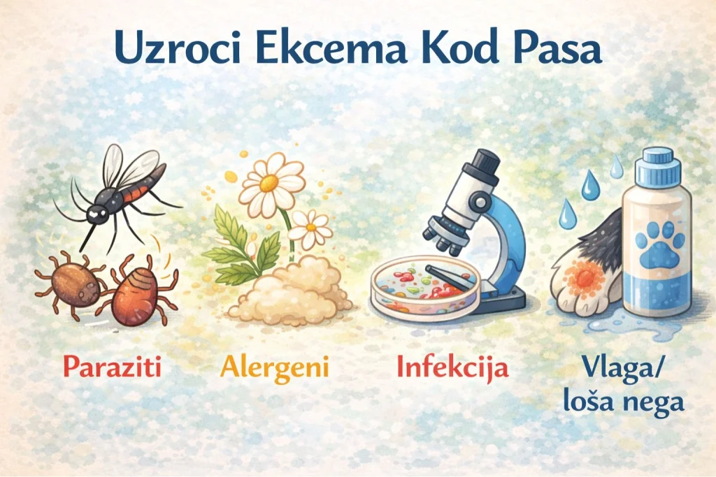 Ekcem kod pasa slika 4