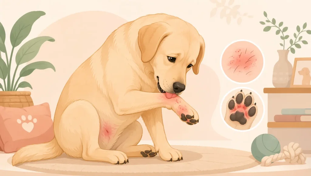 dermatitis kod pasa slika 1