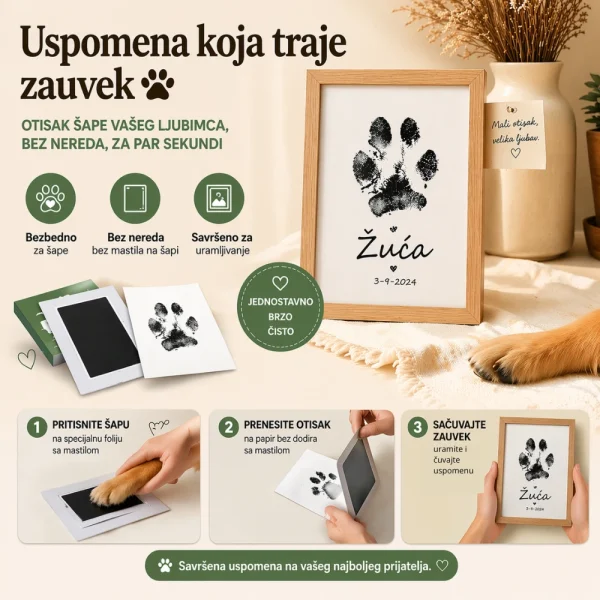 pet paw set za otisak sape ljubimca pet paw set za otisak sape ljubimca