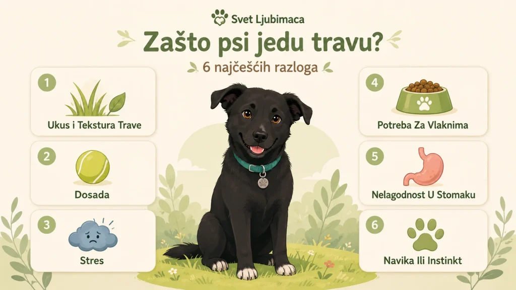 Zasto pas jede travu slika 2