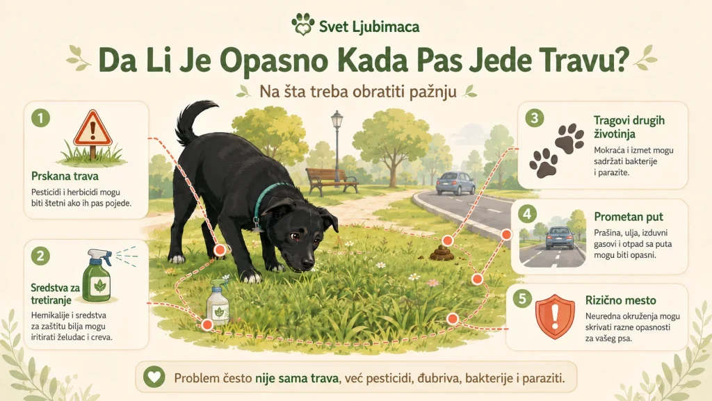 Zasto pas jede travu slika 4
